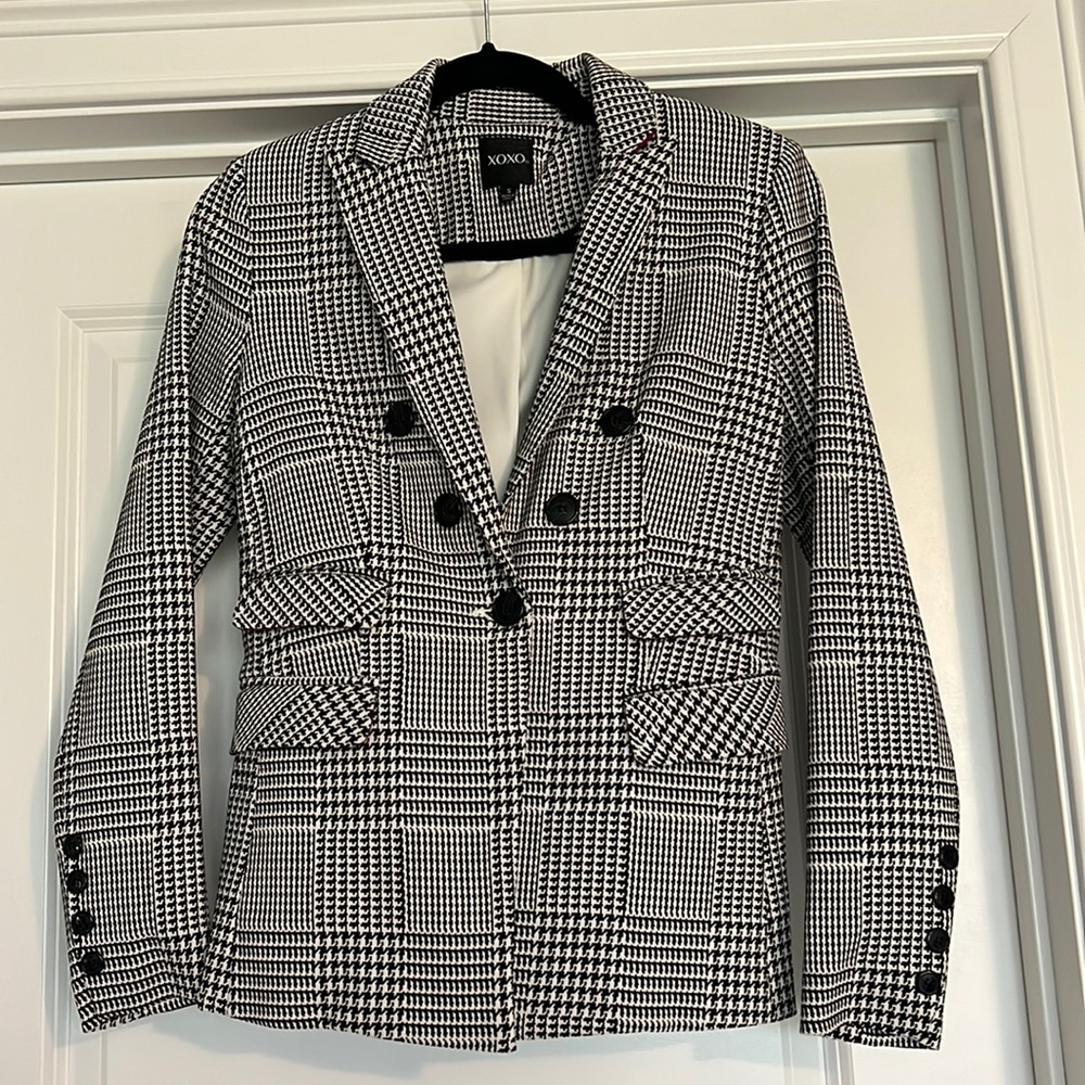 Black and white pattern Blazer